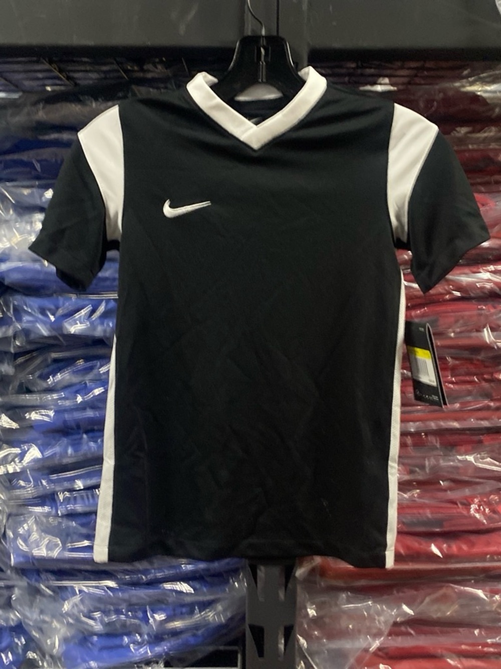 Nike Derby III Soccer Jersey NWT Kids Small Black/White DRI-FIT CW3834-010